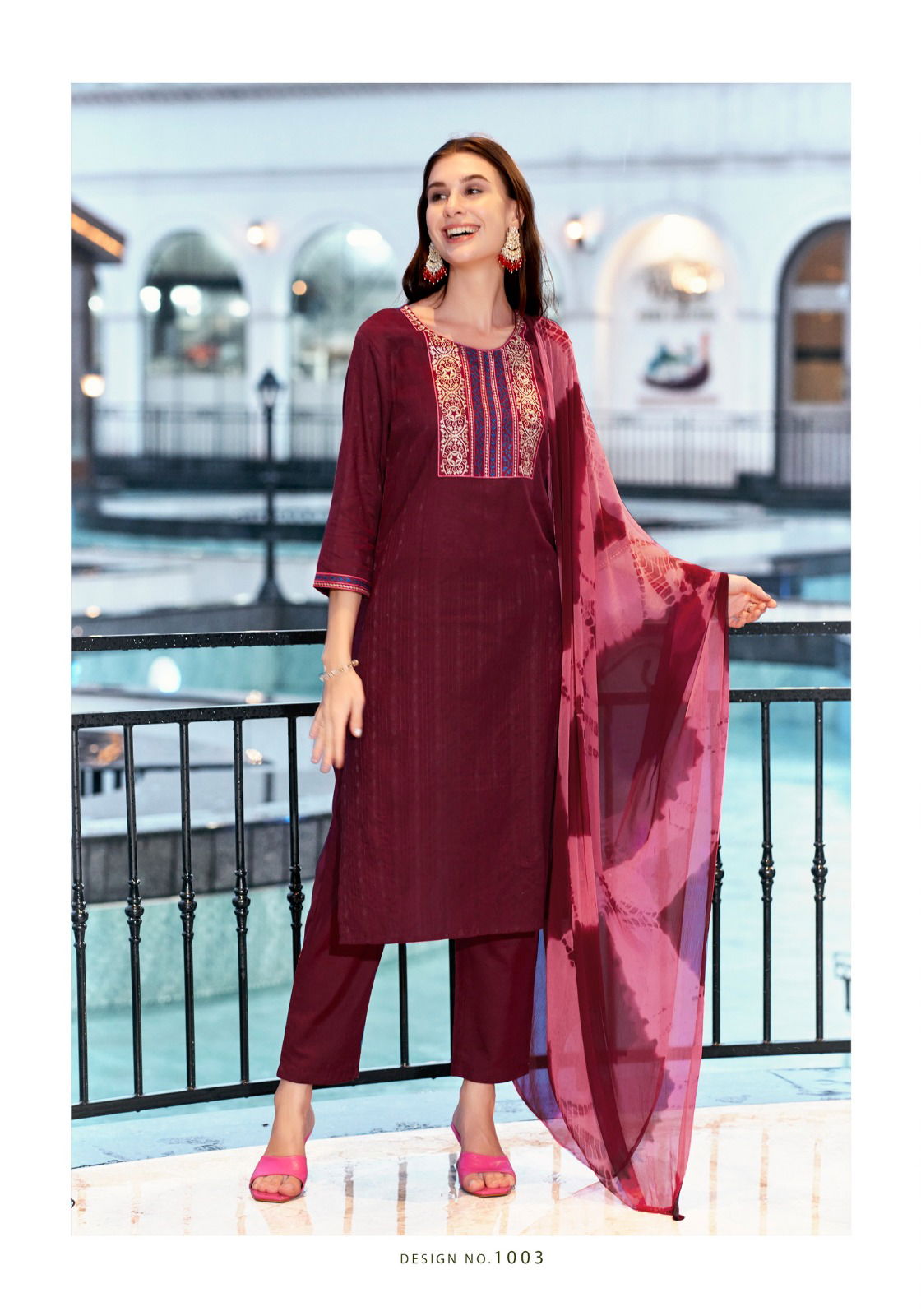 Palak Vol 1 By Mystic 9 Cotton Embroidery Kurti With Bottom Dupatta Wholesale Online
